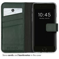 Selencia Genuine Leather Book Case Apple iPhone SE (2022 / 2020) / 8 / 7 / 6(s) - Green