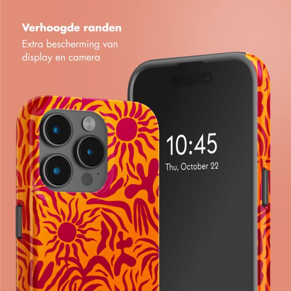 Selencia Vivid Backcover met MagSafe Apple iPhone 15 Pro - Tropical Vibes Apricot