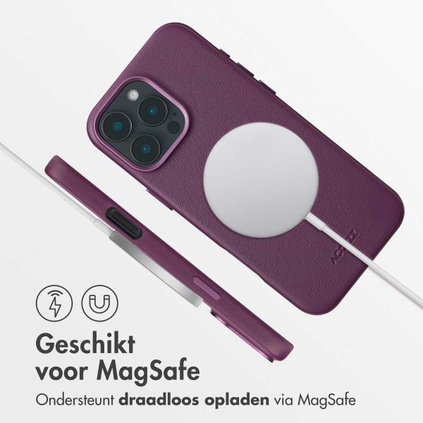 Accezz MagSafe Leather Backcover iPhone 16 Pro Max - Heath Purple