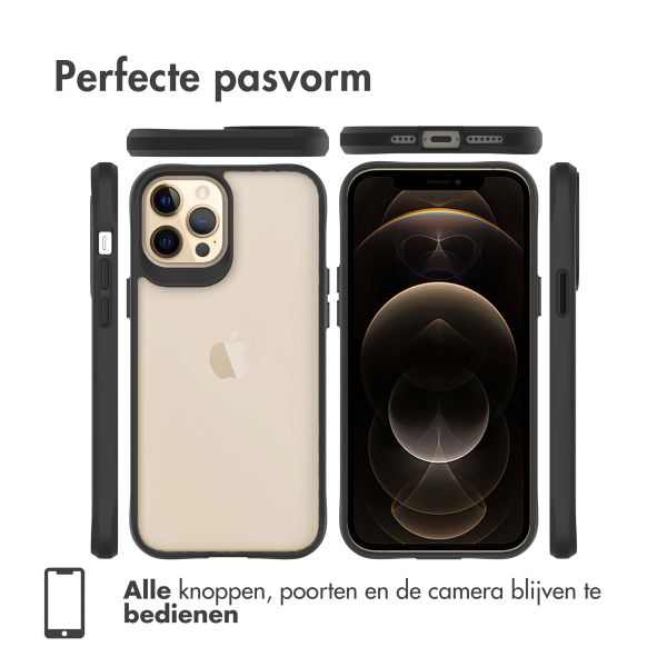 imoshion Rugged Hybrid Case Apple iPhone 12 Pro Max - Zwart / Transparant