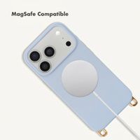 Selencia Rivièra MagSafe Back Cover with detachable hooks Apple iPhone 17 Pro - Powder Blue