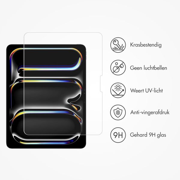 Accezz Glass screenprotector + Applicator Apple iPad Pro 13 (2025) M5 / (2024) M4