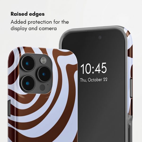 Selencia Vivid Back Cover with MagSafe Apple iPhone 15 Pro - Dream Swirl Chocolate