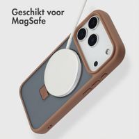 Accezz Ring Stand Backcover met MagSafe Apple iPhone 17 Pro - Bruin