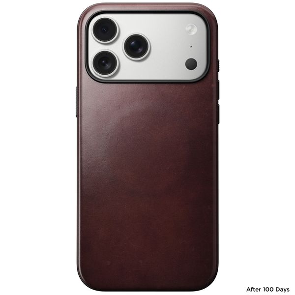 Nomad Modern Horween Leather Case Apple iPhone 17 Pro Max - Burgundy