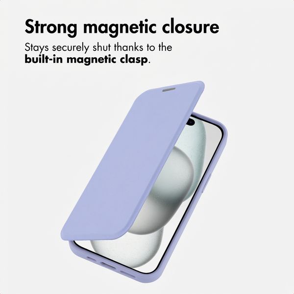 imoshion Transparent Bookcase with MagSafe Apple iPhone 15 - Lilac