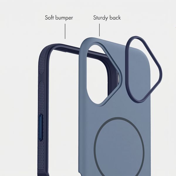 imoshion Colour Back Cover with Thin MagSafe Ring Apple iPhone 16 - Dark Blue