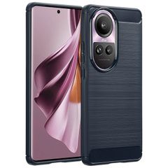 imoshion Brushed Backcover Oppo Reno 10 / 10 Pro - Donkerblauw