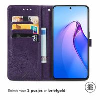 imoshion Mandala Bookcase Oppo Reno 8 Pro 5G - Paars