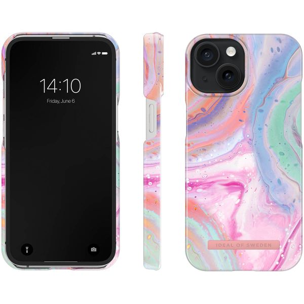 iDeal of Sweden Fashion Backcover Apple iPhone 15 - Pastel Marble