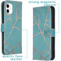 imoshion Design Softcase Bookcase iPhone 11 - Blue Graphic