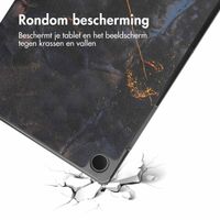 imoshion Design Trifold Bookcase Samsung Galaxy Tab A11 Plus / A9 Plus - Black Marble
