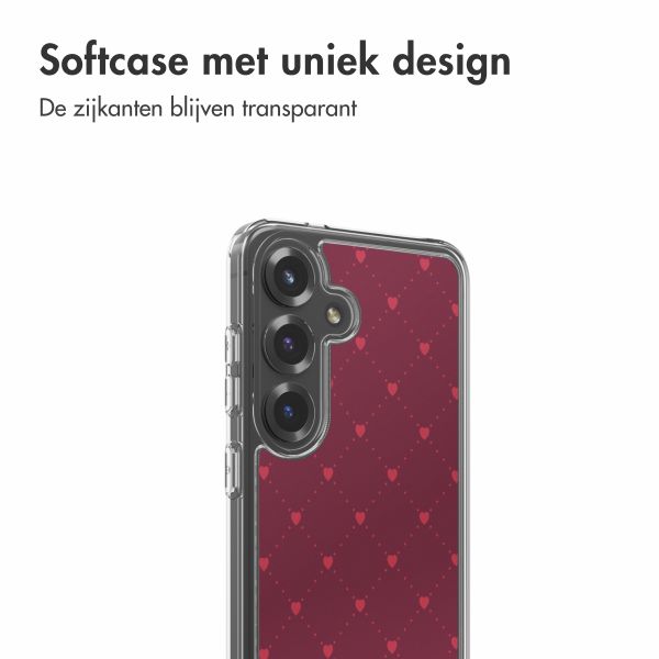 imoshion Design hoesje Samsung Galaxy S25 - Crush Check Coral Dust