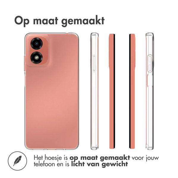 Accezz Clear Backcover Motorola Moto G04 / G24 - Transparant