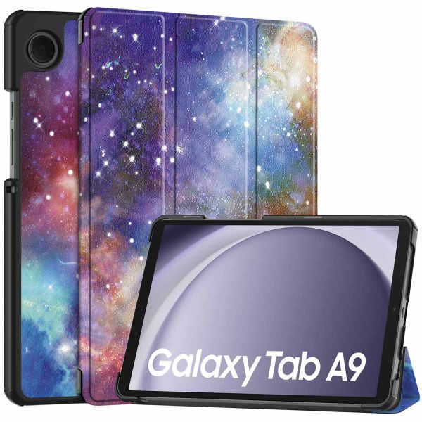 imoshion Design Trifold Bookcase Samsung Galaxy Tab A9 8.7 inch - Space