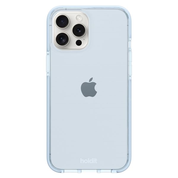 Holdit Seethru Case iPhone 15 Pro Max - Mineral Blue