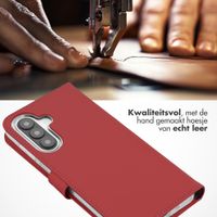 Selencia Echt Leren Bookcase Samsung Galaxy A27 (5G) - Rood