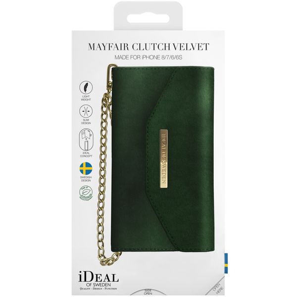 iDeal of Sweden Mayfair Clutch Velvet iPhone SE (2022 / 2020) / 8 / 7 / 6(s)