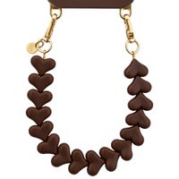 Selencia Lova Hartjes Polskoord - Chocolate Brown