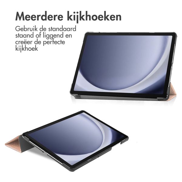 imoshion Trifold Bookcase Samsung Galaxy Tab A9 Plus - Rosé Goud