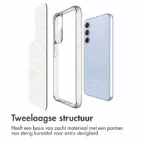 imoshion Clear Glitter Backcover Samsung Galaxy A54 (5G) - Goud