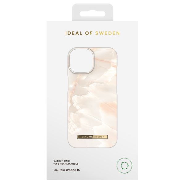 iDeal of Sweden Fashion Backcover Apple iPhone 15 - Rose Pearl Marble