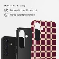 Selencia Vivid Backcover Samsung Galaxy S25 - Check This Burgundy