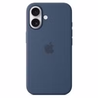 Apple Silicone Backcover MagSafe Apple iPhone 16 - Denim
