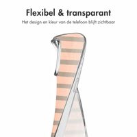 imoshion Design hoesje iPhone 14 - Striped peach reverse