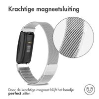 imoshion Milanees magnetisch bandje Fitbit Inspire - Maat S - Zilver