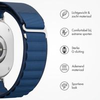 Accezz Nylon Alpine bandje Samsung Galaxy Watch 9 (40/44mm) / Watch 8 (40/44mm) / Classic (46mm) - Dark Blue