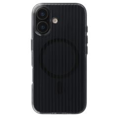 Accezz Lite Backcover met MagSafe | Fluted | Apple iPhone 16 - Glossy Black