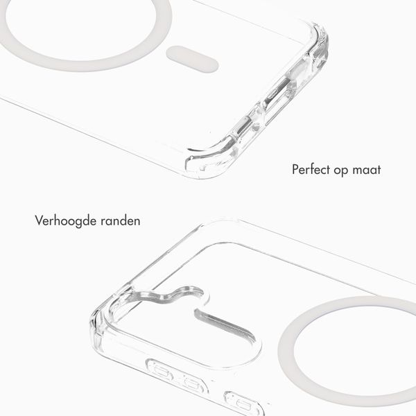 Selencia Rivièra MagSafe Backcover met afneembare haakjes Samsung Galaxy S25 / S24 - Transparant