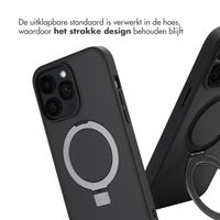 Accezz Ring Stand Backcover met MagSafe iPhone 14 Pro Max - Zwart