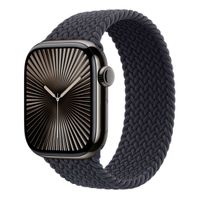 Apple Gevlochten solobandje Apple Watch | 44/45/46/49 mm - Maat 3 - Midnight