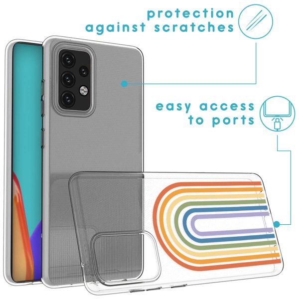 imoshion Design hoesje Samsung Galaxy A52(s) (5G/4G) - Rainbow