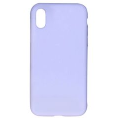 Accezz Liquid Silicone Backcover Apple iPhone X / Xs - Paars
