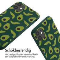 imoshion Siliconen design hoesje met koord Apple iPhone 11 - Avocado Green