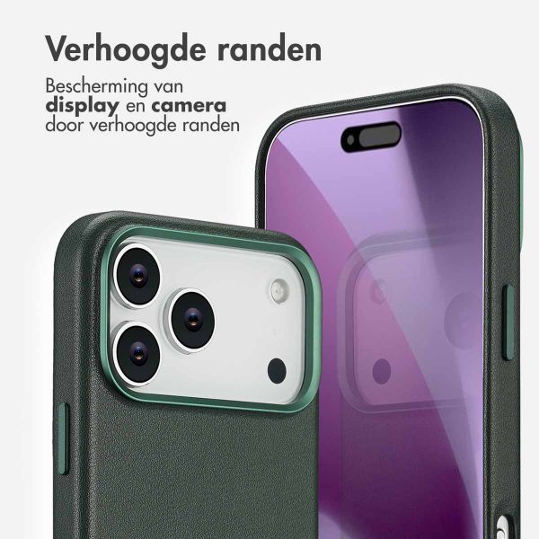 Accezz MagSafe Leather Backcover Apple iPhone 17 Pro Max - Cedar Green