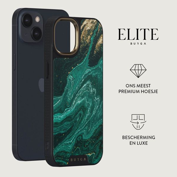 Burga Elite Gold Backcover iPhone 15 - Emerald Pool