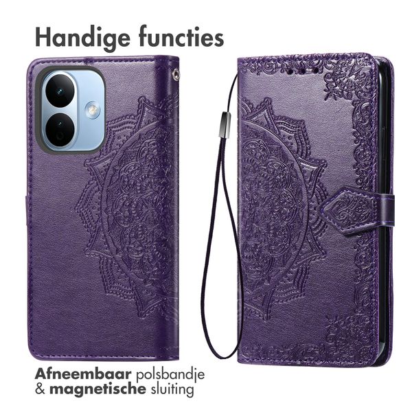 imoshion Mandala Bookcase Xiaomi Redmi Note 17 Pro Max - Paars