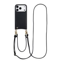 Selencia Nova Phone Case with Cord and Card Holder Apple iPhone 17 Pro - Black
