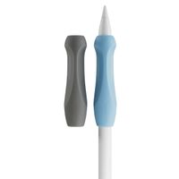 Paperlike Pencil Grips voor de Apple Pencil - 2-Pack - Charcoal & Paperlike Blue