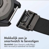 imoshion QuickFit® Milanees bandje  - Garmin 20 mm aansluiting - Maat L/XL - Zwart