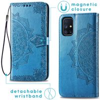 imoshion Mandala Bookcase Samsung Galaxy M51 - Turquoise