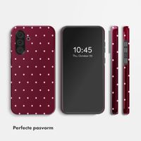 Selencia Vivid Backcover Samsung Galaxy A36 / A56 - Happy Dots Burgundy
