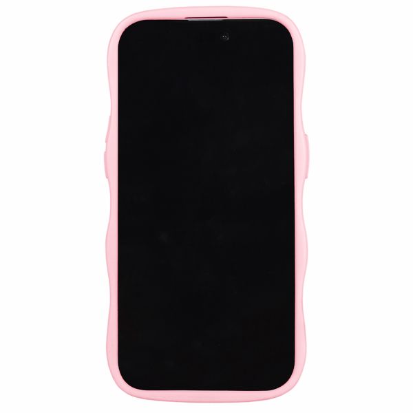 Holdit Wavy Case Apple iPhone 14 Pro - Transparent / Pink
