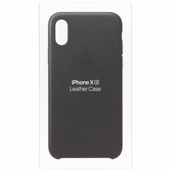 Apple Leather Backcover Apple iPhone Xs - Black
