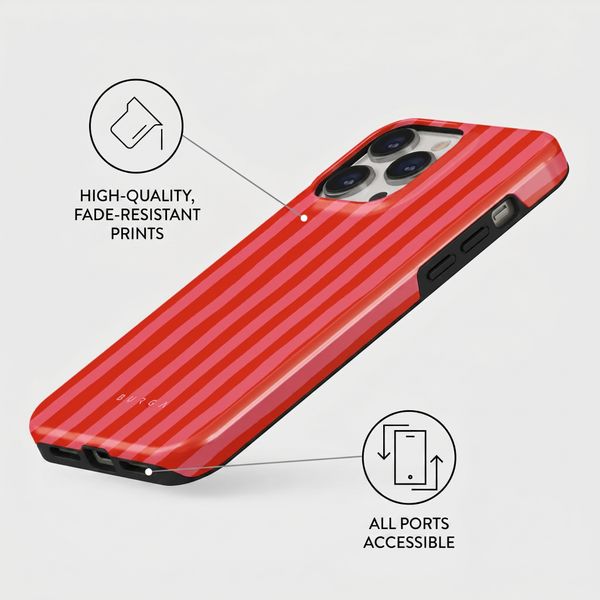 Burga Tough Back Cover with MagSafe Apple iPhone 13 Pro - Pomegranate