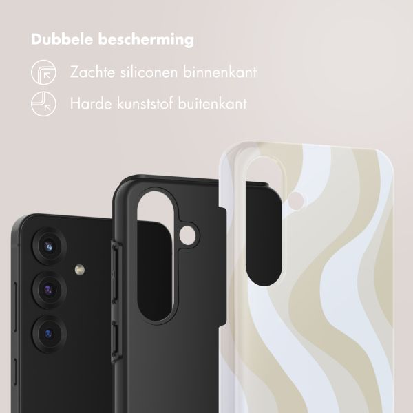 Selencia Vivid Backcover Samsung Galaxy S25 - Desert Waves Beige